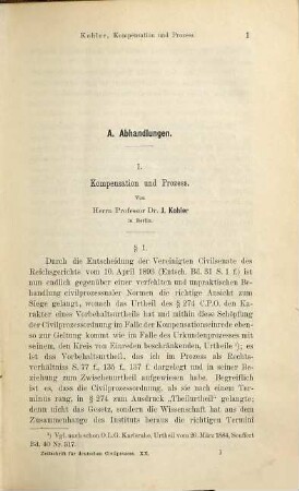 Zeitschrift für deutschen Zivilprozess, 20. 1894