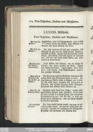 LXXXIII. Abschnitt. Von Nigritien, Nubien und Abyßinien.