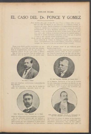 El caso del Dr. Ponce y Gomez