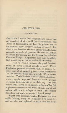 Chapter VIII. The Didactic