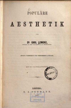 Populäre Aesthetik
