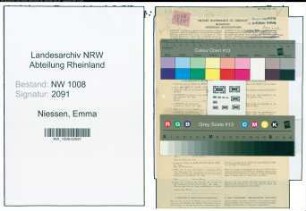 Entnazifizierung Emma Niessen , geb. 12.01.1901 ()