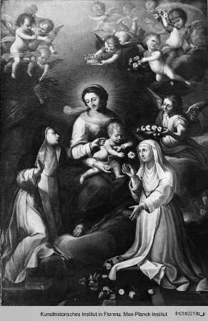 Madonna mit Kind und den Heiligen Santa Rosa da Lima und Sant'Agnese da Montepulciano