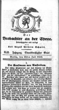 31. Stueck, 31. Juli 1843