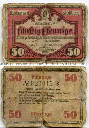 Stollberg, 50 Pfennig