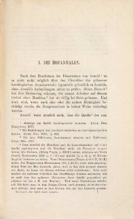 Zur Kritik karolingischer Annalen