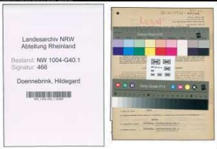 Entnazifizierung Hildegard Doennebrink , geb. 19.01.1920 (Justizangestellte)