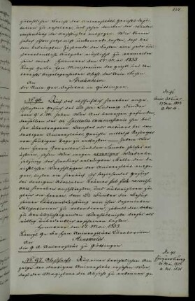 Zustimmung zum Entlassungsgesuch des Aktuars beim Universitätsgericht Doktor Ludwig.