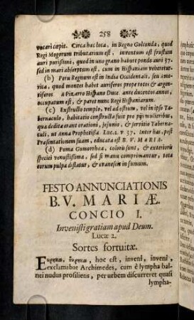 258-269, Concio I