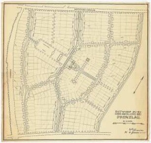 Siedlung bei Prenzlau: Lageplan 1:1250