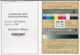 Entnazifizierung Wilhelm Bierschenk , geb. 00.00.0000 (Polizist)