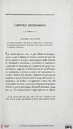 Capitolo decimosesto: Dinastia dei Lagidi