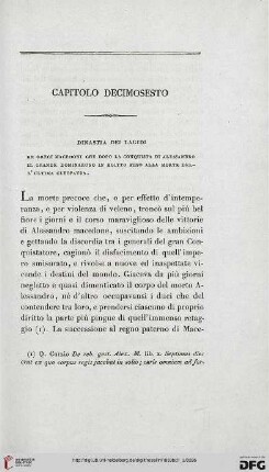 Capitolo decimosesto: Dinastia dei Lagidi