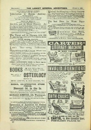 The lancet. 1882, [3.] Advertiser