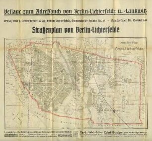 Karte: Straßenplan von Berlin-Lichterfelde