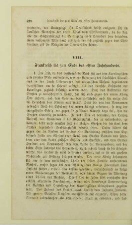 VIII. Frankreich bis zum Ende des elften Jahrhunderts