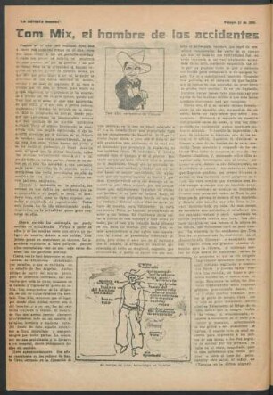 Tom Mix, el hombre de los accidentes