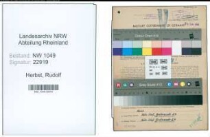 Entnazifizierung Rudolf Herbst , geb. 16.05.1914 (Ingenieur)