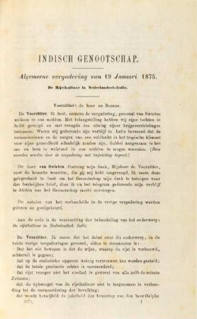 Algemeene vergadering van 19 Januari 1875