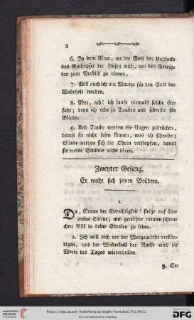 Zweiter Gesang