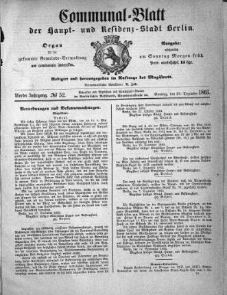 1863,52: No. 52, 20. Dezember 1863