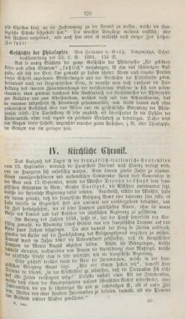 729-740 Kirchliche Chronik