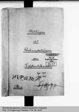 Erfassung und Wiedereinstellung von Ruhestandsbeamten aus dem Polizeivollzugsdienst
