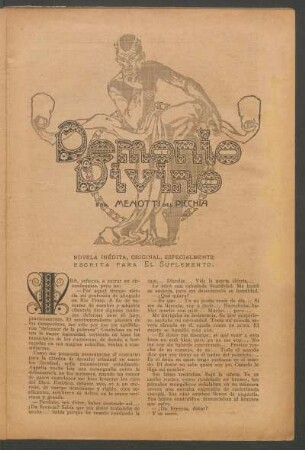 Demonio divino : Novela inédita, original, especialmente escrita para "El Suplemento". - Ilustraciones de Zavattaro