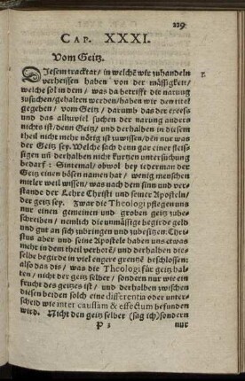 Cap. XXXI. Vom Geitz.