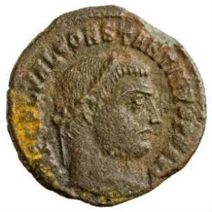 Münze, Follis, Aes 3, 316 - 317 n. Chr.