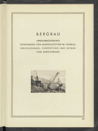 Bergbau