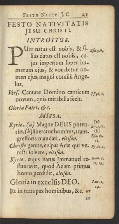 Festo Nativitatis Jesu Christi.