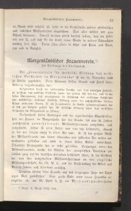 Morgenländischer Frauenverein