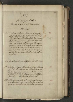 (V) Antiquitates Romanae et Graecae.