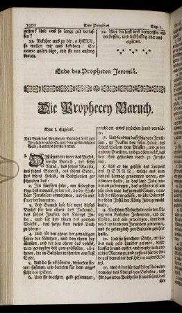 Der Prophecey Baruch.