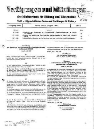 Anweisung zur Zensierung im Unterrichtsfach "Gesellschaftskunde" im Schuljahr 1990/91 : vom 9. Juli 1990