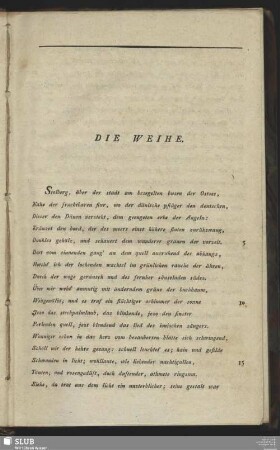 Die Weihe
