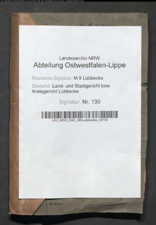Rezess über die Teilung des Anteils der Bauerschaften Wehdem, Westrup, Oppendorf und Oppenwehe am Stemmwehder Berg
