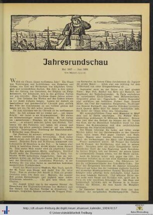 Jahresrundschau. Mai 1937 – Juni 1938.
