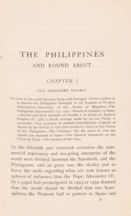 Chapter I. The Philippine islands