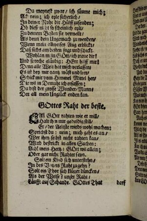 GOttes Raht der beste