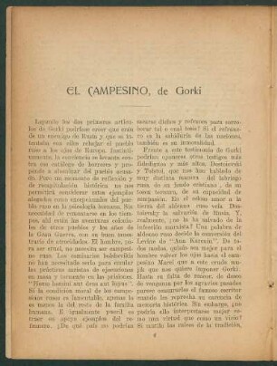 El campesino