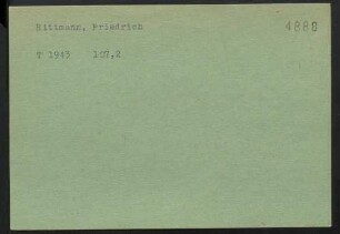 Rittmann, Friedrich