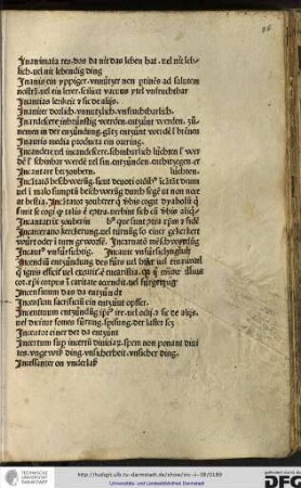 Inanimata res, das da nit das leben hat vel nit leblich vel nit lebendig ding.