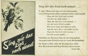 Sing mir das Lied noch einmal