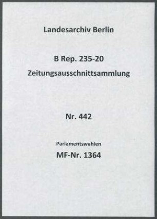 Parlamentswahlen