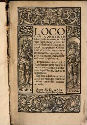 Locorum communium adversus huius temporis haereses Enchiridion