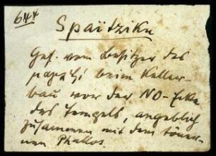 Fundzettel Spaitziku
