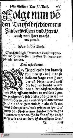 Folgt nun von den Teuffelbeschwerern