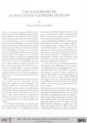 The commons in nineteenth-century Punjab